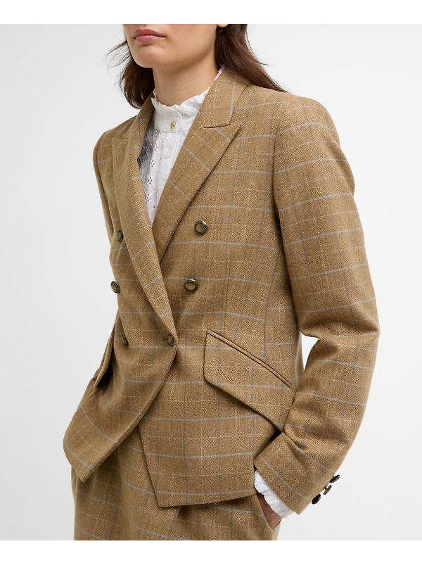 Barbour Women's Wisteria Tailored Blazer - Soft Blue Image 7