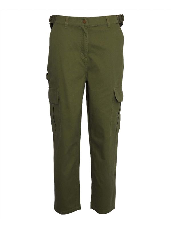 Product image of Barbour Women's Elisha Cargo Trousers - Dark Moss