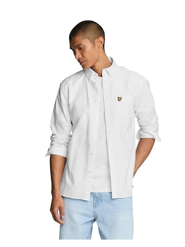 Product image of Lyle & Scott Men's Plain Oxford Shirt - White