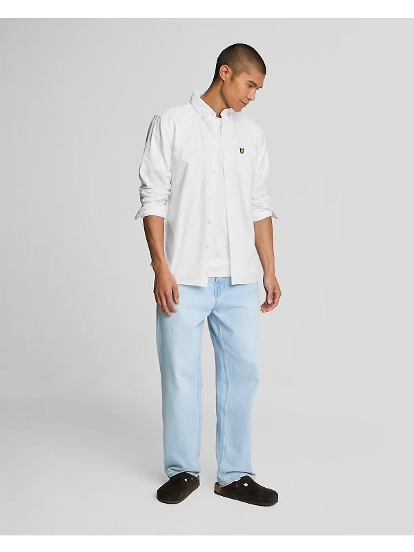 Lyle & Scott Men's Plain Oxford Shirt - White Image 3