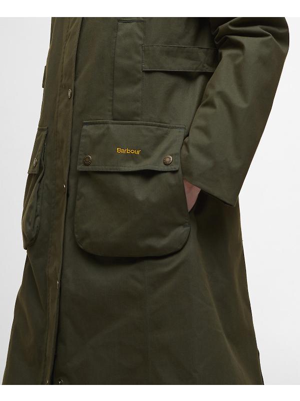 Barbour Women's Bamburgh Waterproof Jacket - Olive/Classic Image 7