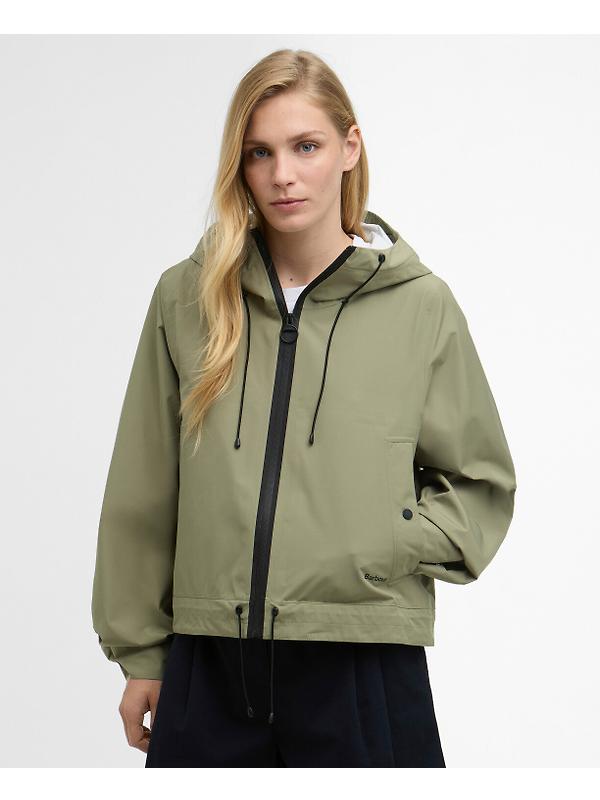 Barbour Women's Thorpe Waterproof Jacket - Bleached Olive/Fondant Image 2
