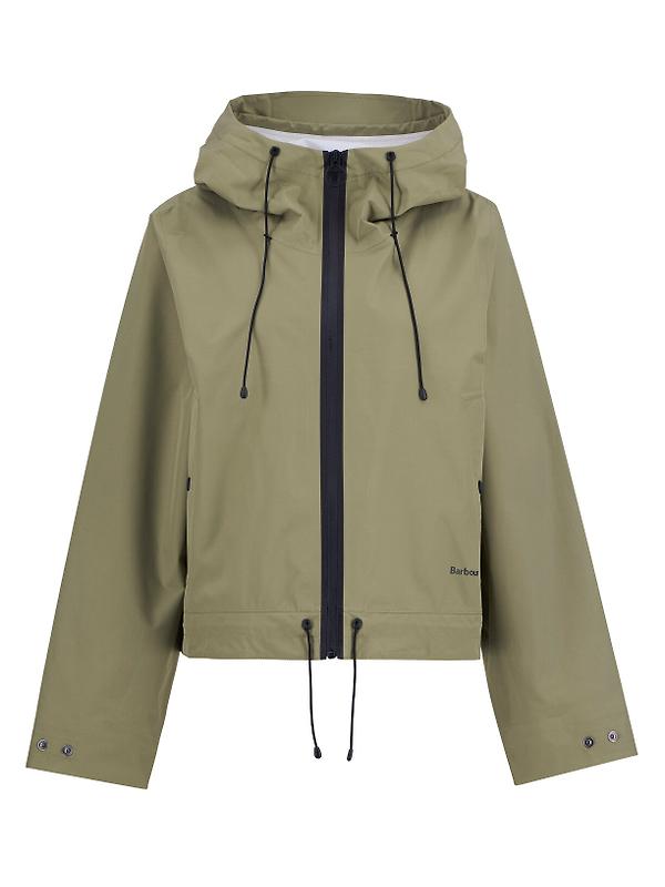 Barbour Women's Thorpe Waterproof Jacket - Bleached Olive/Fondant Image 1