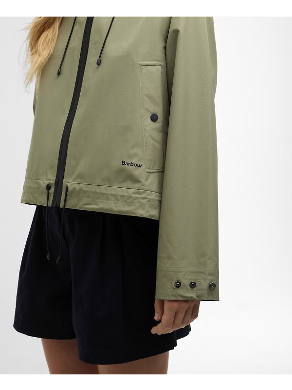 Barbour Women's Thorpe Waterproof Jacket - Bleached Olive/Fondant Image 7