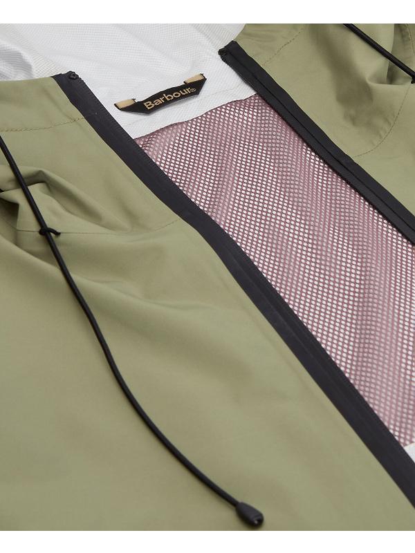 Barbour Women's Thorpe Waterproof Jacket - Bleached Olive/Fondant Image 8