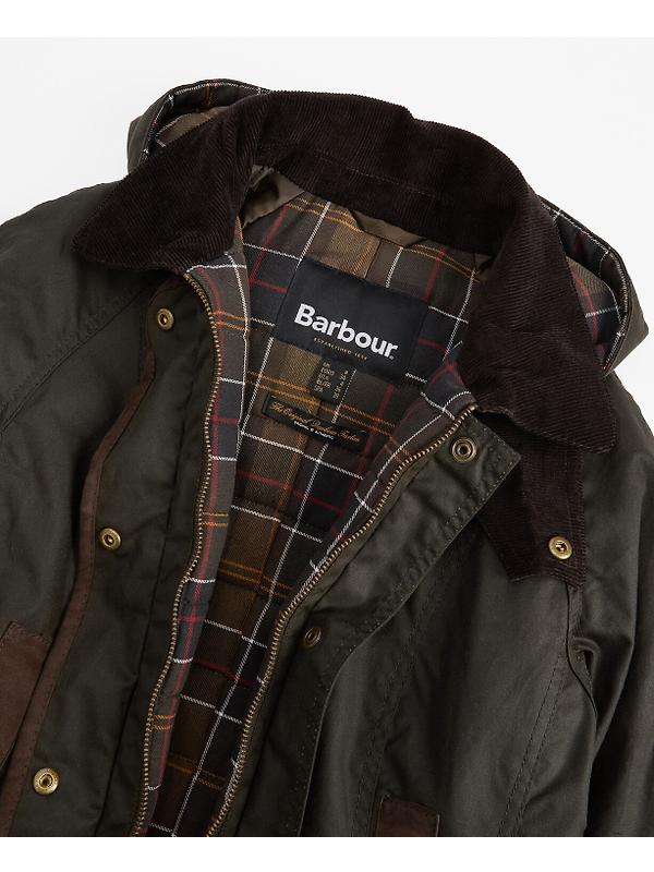 Barbour Women's Bower Wax Jacket - Olive/Classic Image 8