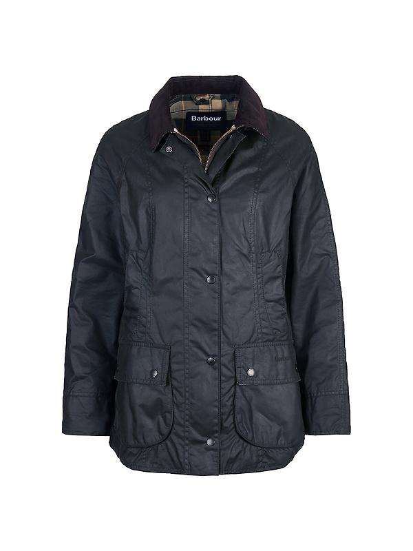 Barbour Women's Beadnell Waxed Jacket - Sage Image 1