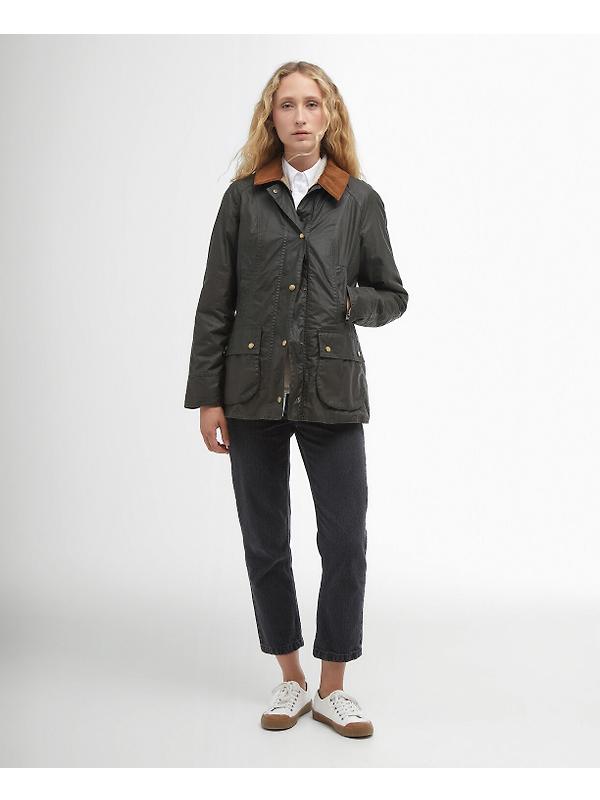 Barbour Women's Lightweight Beadnell Wax Jacket - Archive Olive Image 3