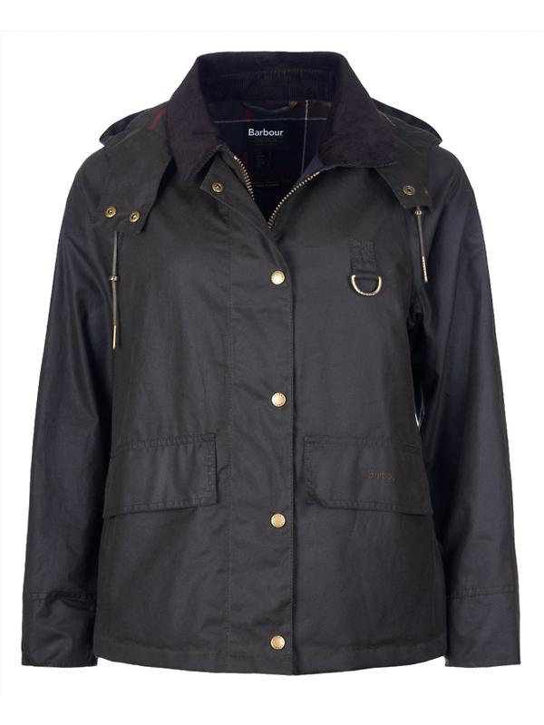 Barbour Women's Avon Waxed Jacket - Olive Product Image