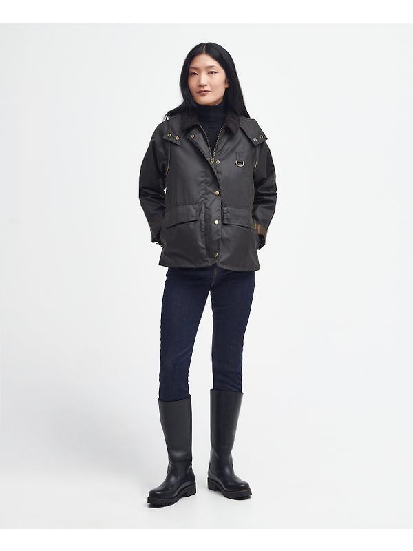 Barbour Women's Avon Waxed Jacket - Olive Image 2