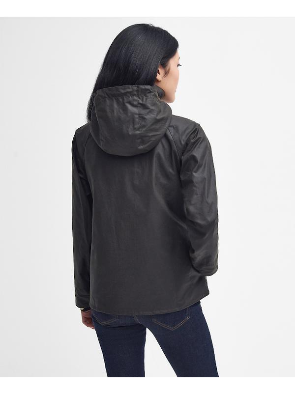 Barbour Women's Avon Waxed Jacket - Olive Image 4