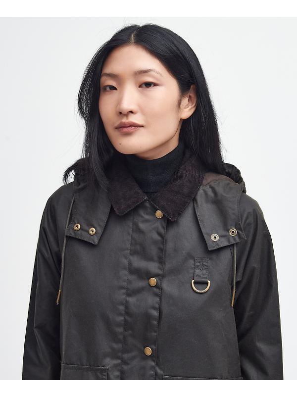 Barbour Women's Avon Waxed Jacket - Olive Image 5