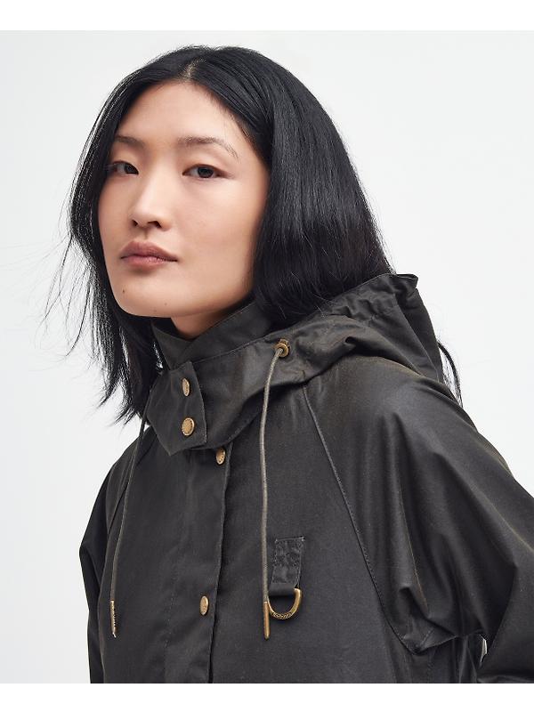 Barbour Women's Avon Waxed Jacket - Olive Image 6