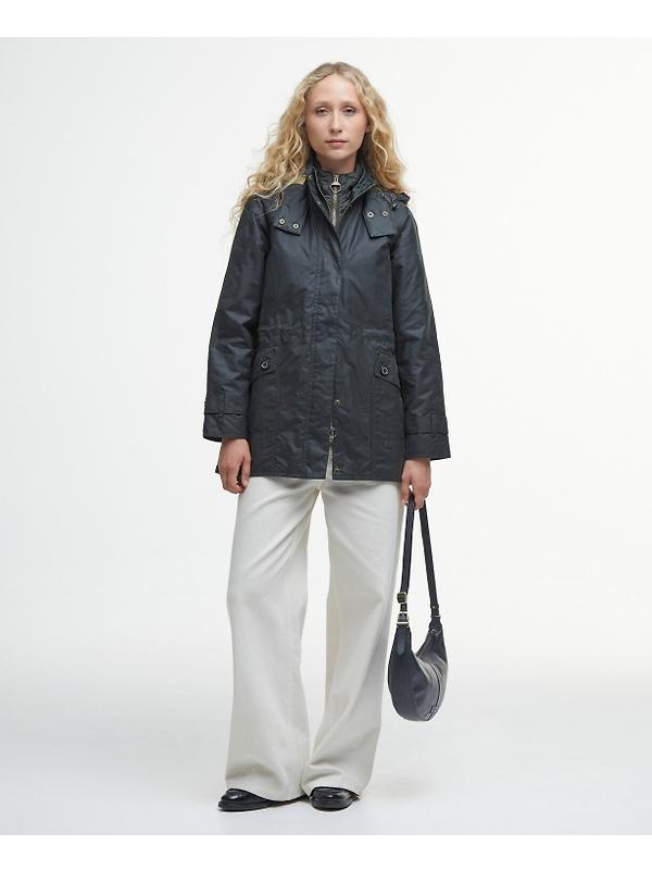 Barbour Women's Cannich Waxed Jacket - Sage/Ancient Image 3