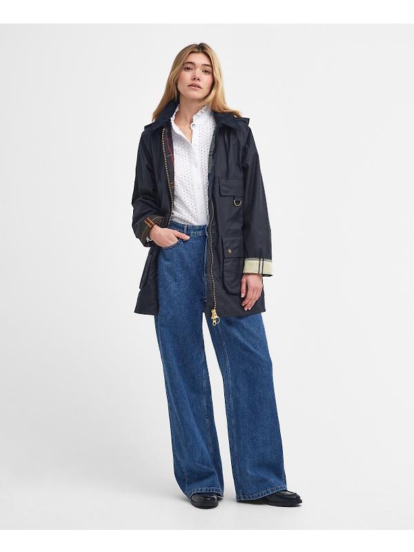 Barbour Women's Highclere Wax Jacket - Navy Image 2