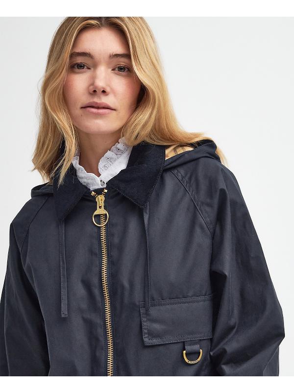 Barbour Women's Highclere Wax Jacket - Navy Image 5