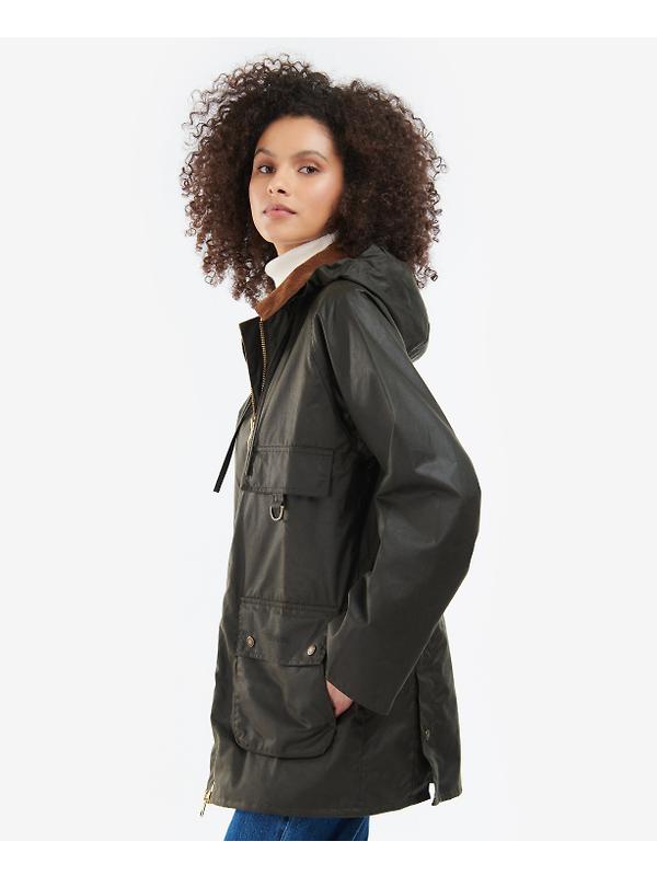 Barbour Women's Highclere Wax Jacket - Olive Image 3