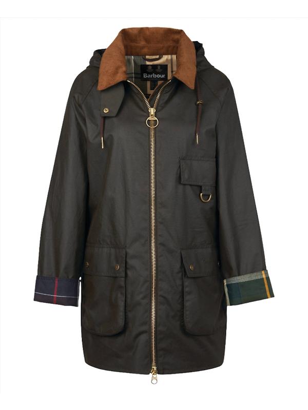 Barbour Women's Highclere Wax Jacket - Olive Image 1