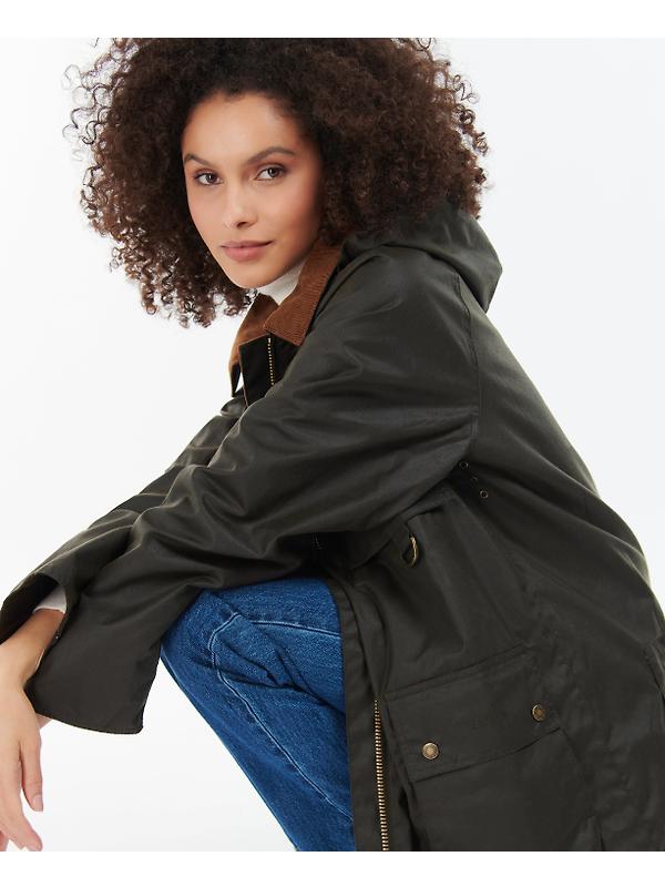 Barbour Women's Highclere Wax Jacket - Olive Image 5