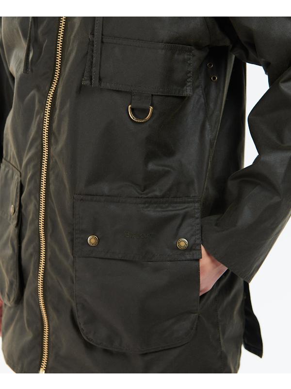 Barbour Women's Highclere Wax Jacket - Olive Image 7