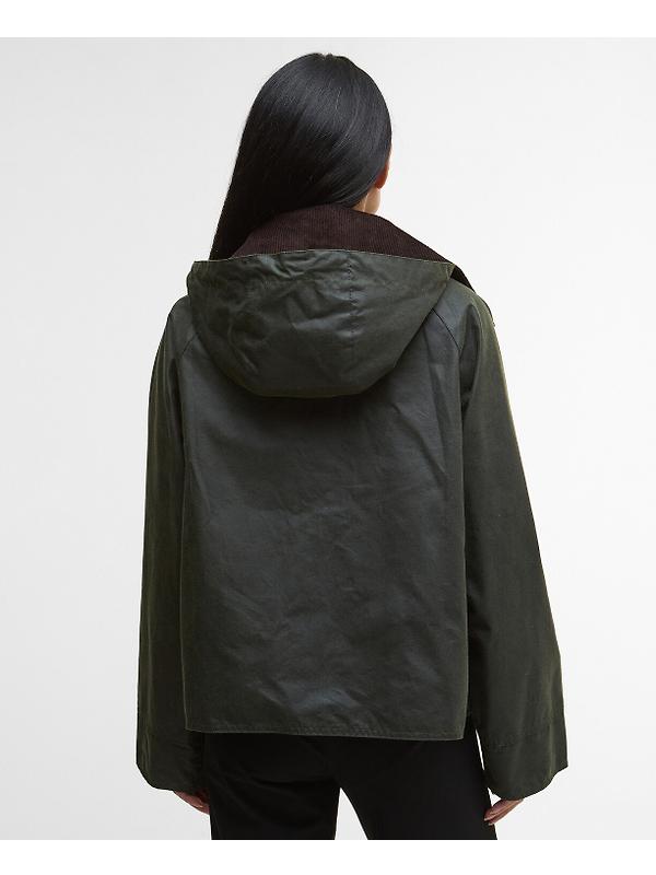 Barbour Women's Reighton Spey Wax Jacket - Fern/Ancient Image 4