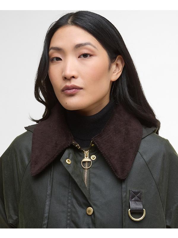 Barbour Women's Reighton Spey Wax Jacket - Fern/Ancient Image 5