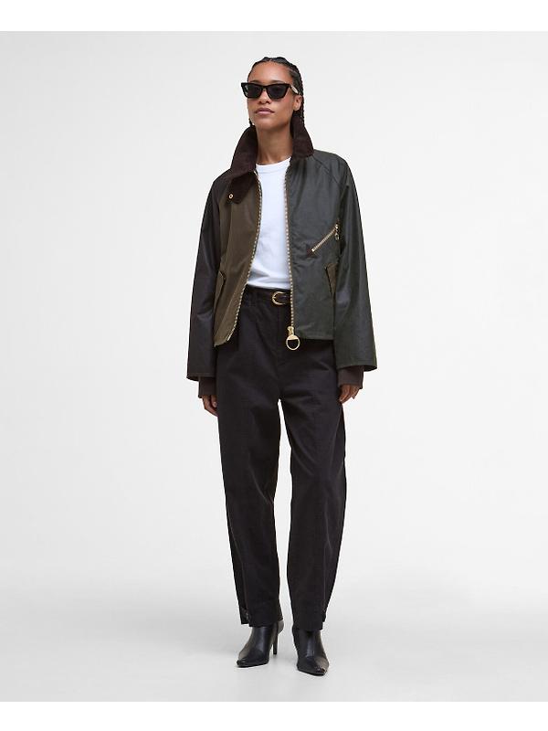 Barbour Women's Arlene Wax Jacket - Beech/Ancient Tartan Image 3