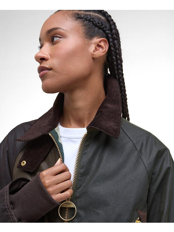 Barbour Women's Arlene Wax Jacket - Beech/Ancient Tartan Image 6