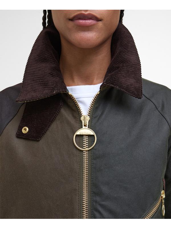 Barbour Women's Arlene Wax Jacket - Beech/Ancient Tartan Image 7