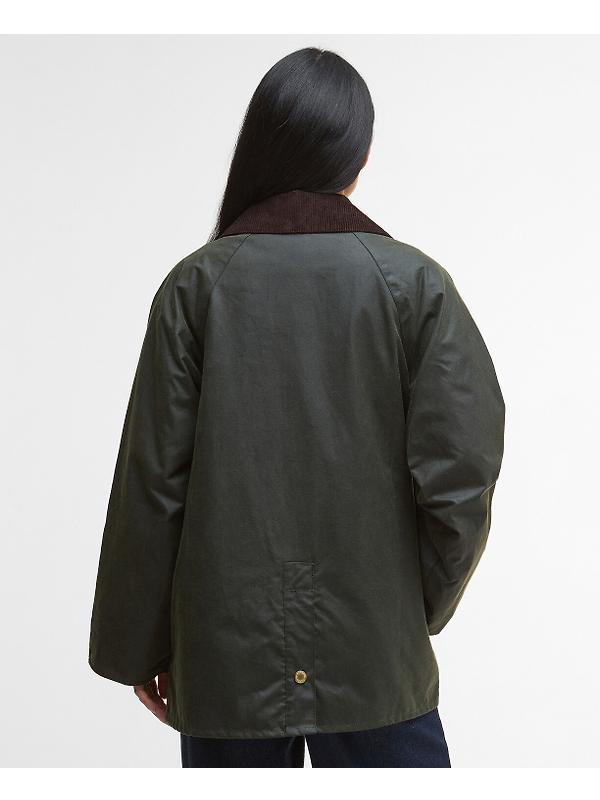 Barbour Women's Luella Wax Jacket - Fern/Ancient Tartan Image 4
