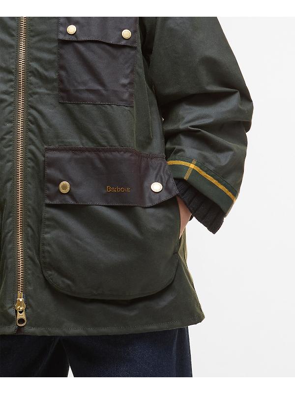 Barbour Women's Luella Wax Jacket - Fern/Ancient Tartan Image 7