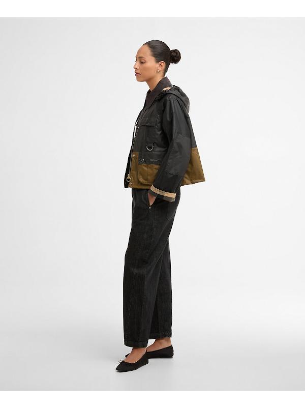 Barbour Women's Liza Wax Jacket - Black/Grey/Sand/Dress Image 3
