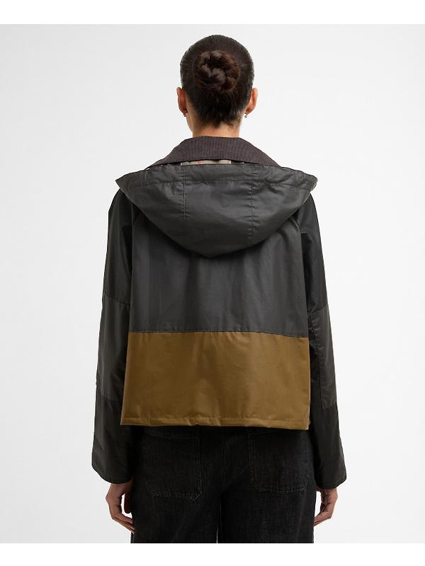 Barbour Women's Liza Wax Jacket - Black/Grey/Sand/Dress Image 4