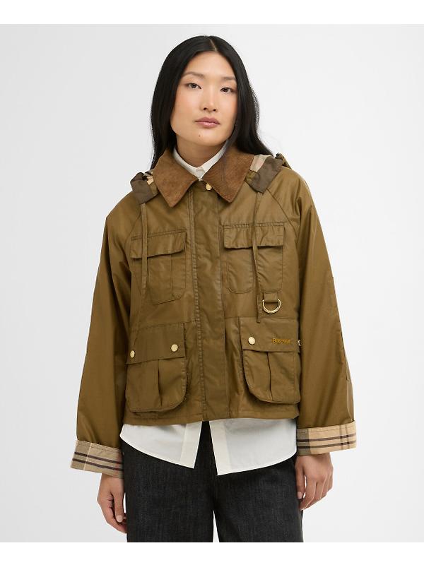 Barbour Women's Liza Wax Jacket - Sand/Dress Image 2