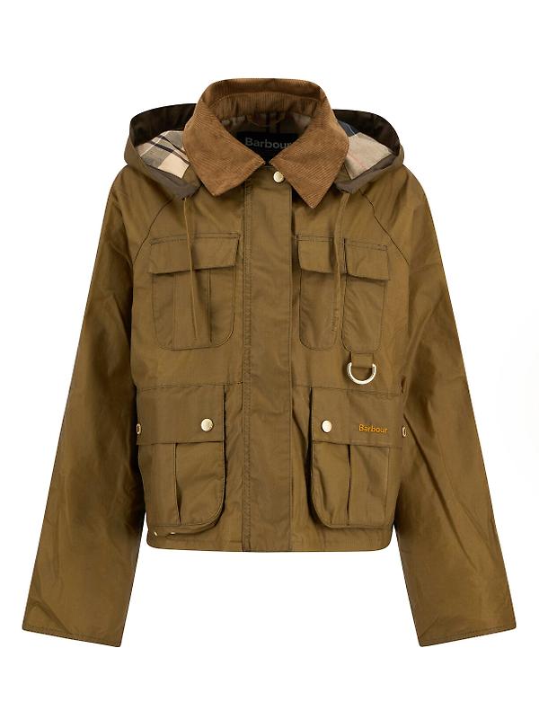 Barbour Women's Liza Wax Jacket - Sand/Dress Image 1
