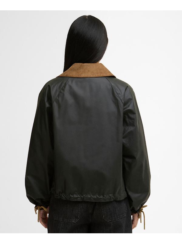 Barbour Women's Marron Wax Jacket - Fern/Ancient Image 5