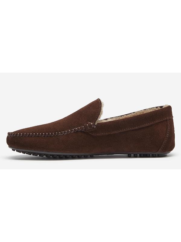 Oliver Sweeney Men's Landa Moccasin Slipper - Chocolate Image 5