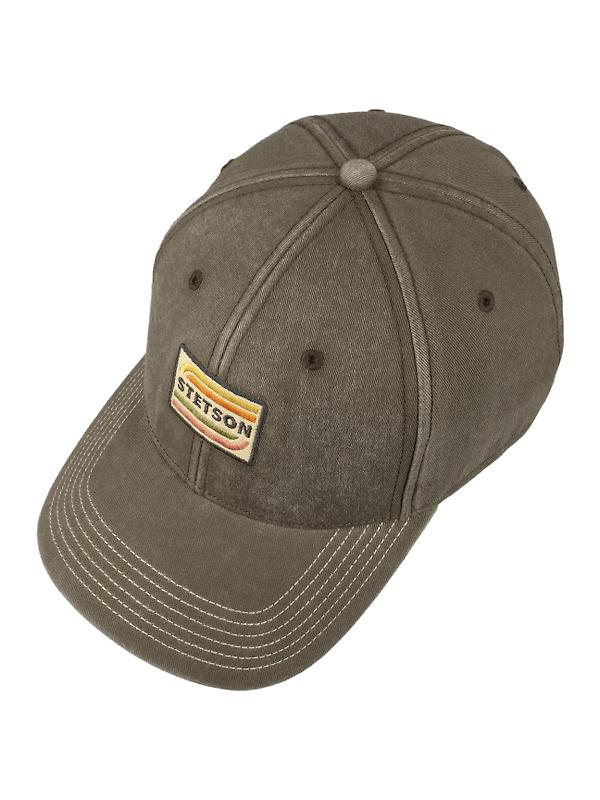 Stetson Lenloy Cotton Baseball Cap - Olive Image 2