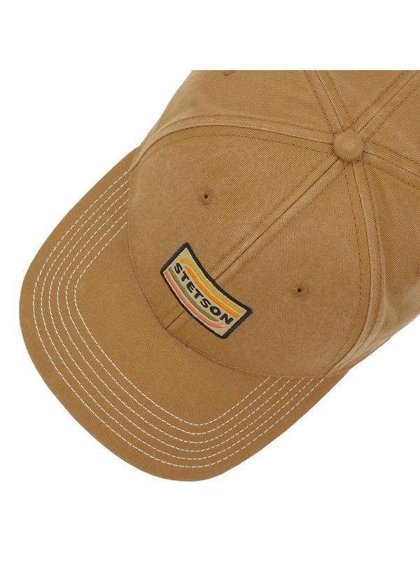 Stetson Lenloy Cotton Baseball Cap - Beige Image 2