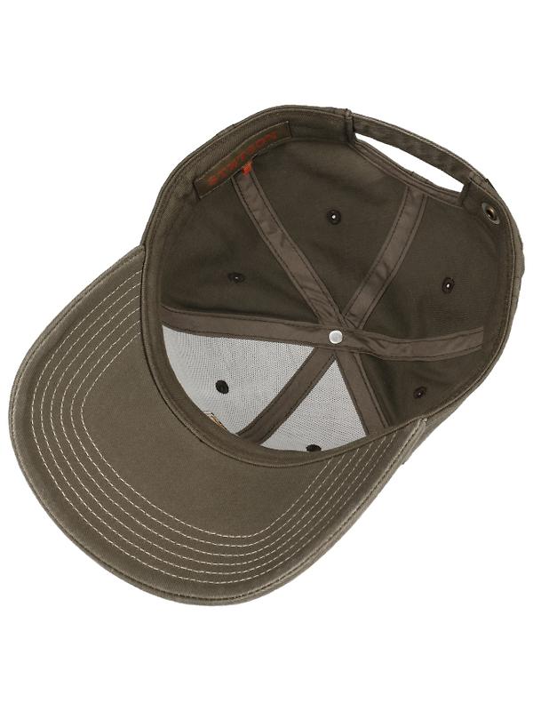 Stetson Lenloy Cotton Baseball Cap - Olive Image 3