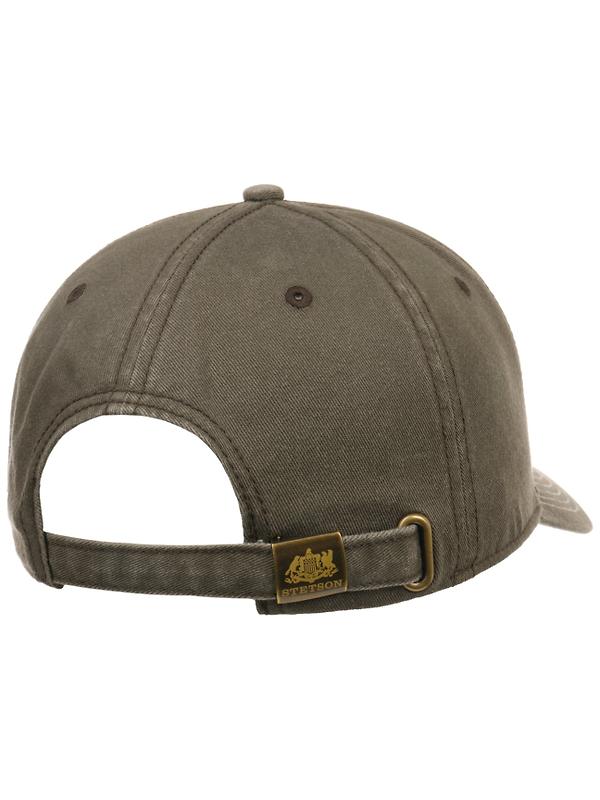 Stetson Lenloy Cotton Baseball Cap - Olive Image 4