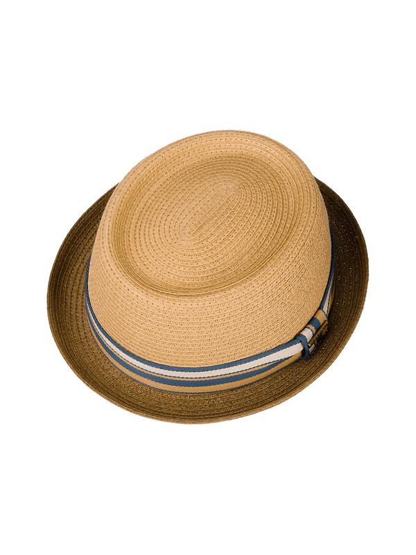 Stetson Licano Toyo Pork Pie Straw Hat - Brown Image 2