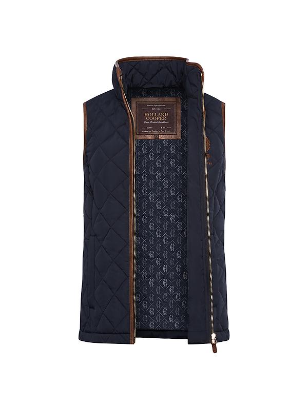Holland Cooper Women's Lightweight Country Gilet - Ink Navy Image 8