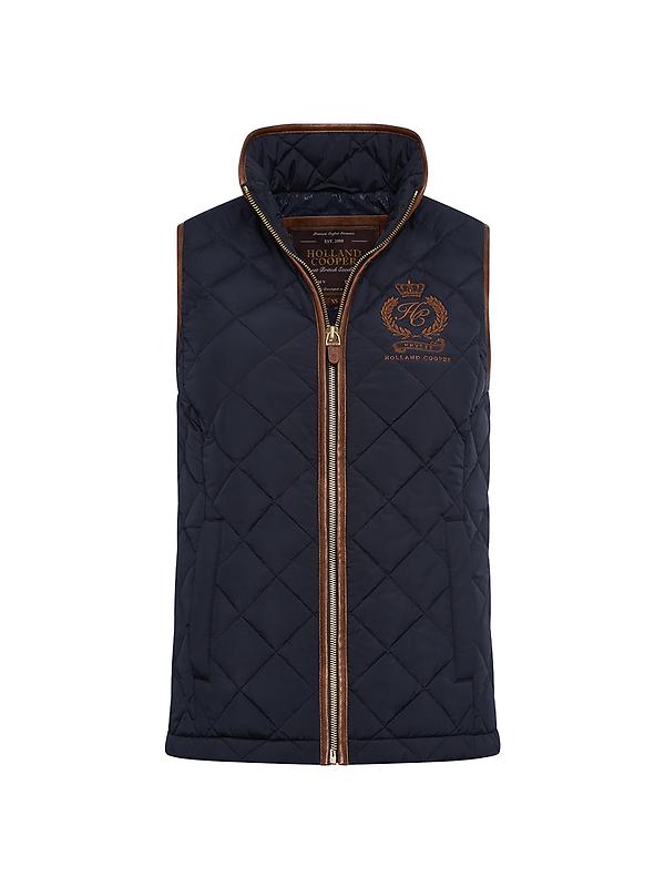 Holland Cooper Women's Lightweight Country Gilet - Ink Navy Image 1