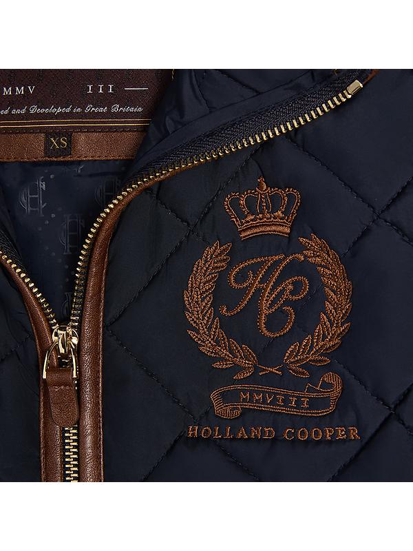 Holland Cooper Women's Lightweight Country Gilet - Ink Navy Image 10