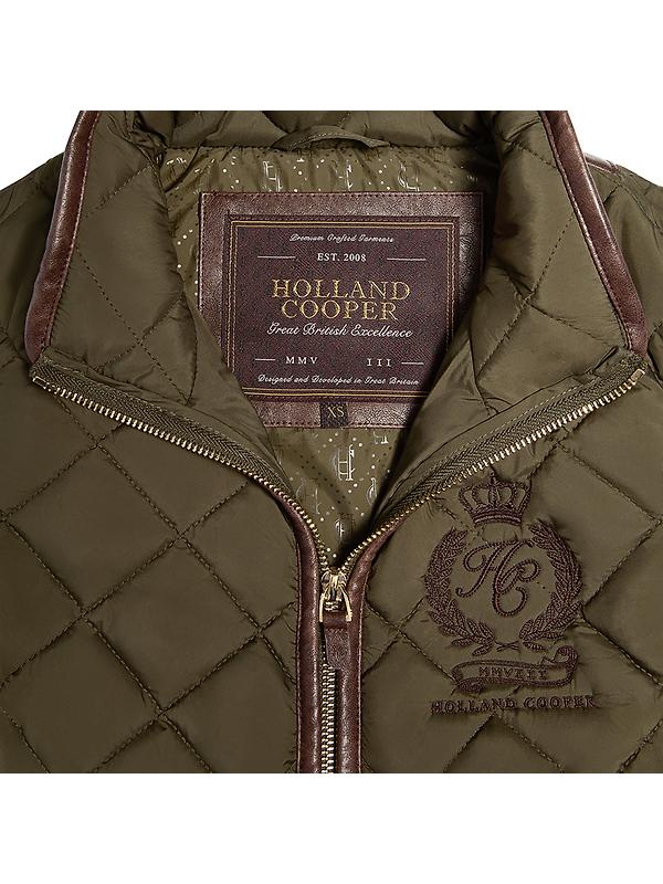 Holland Cooper Women's Lightweight Country Gilet - Khaki Image 8