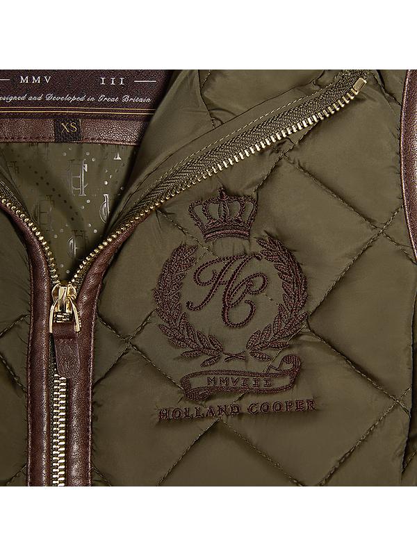 Holland Cooper Women's Lightweight Country Gilet - Khaki Image 9