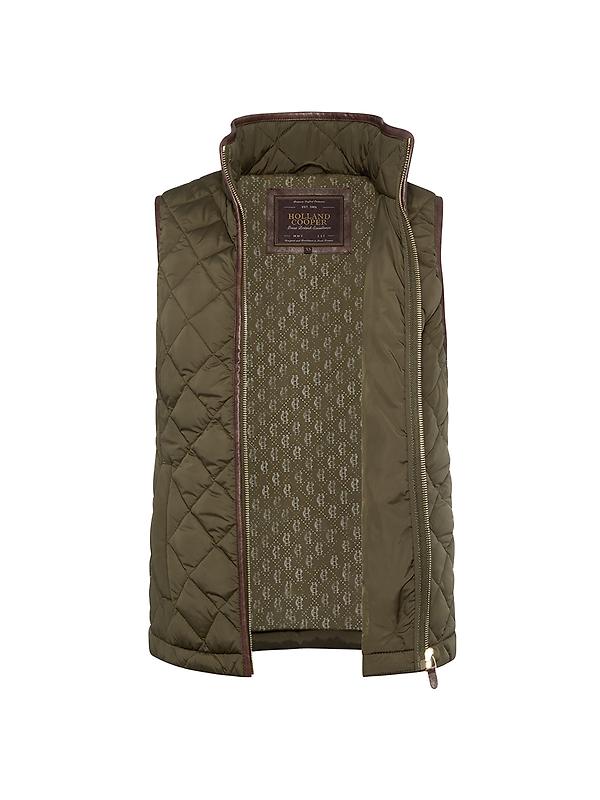 Holland Cooper Women's Lightweight Country Gilet - Khaki Image 7