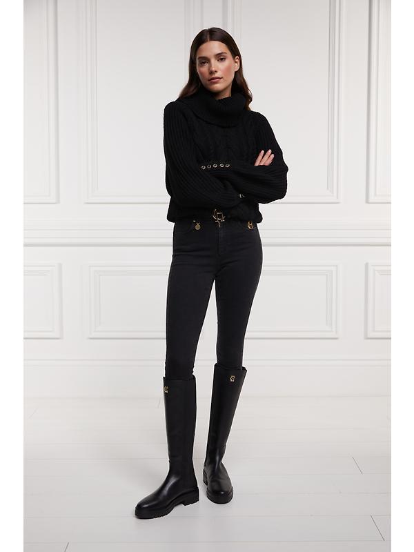 Holland Cooper Women's Astoria Knee Boots - Black Image 9