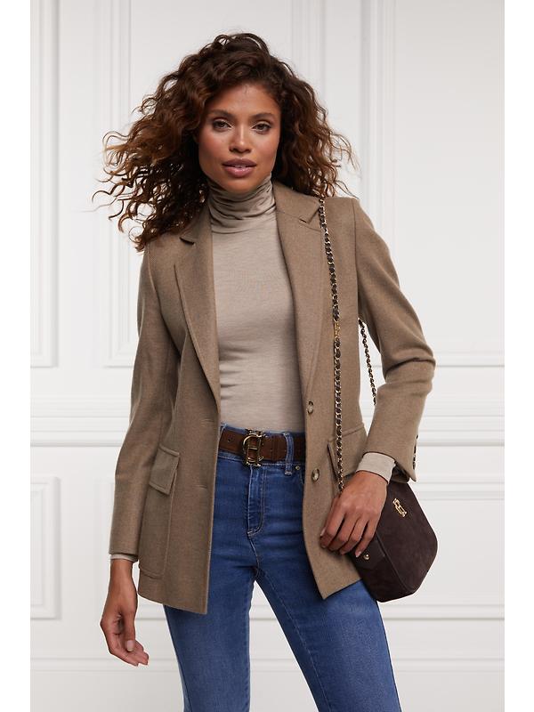 Holland Cooper Women's Essential Roll Neck - Oatmeal Image 3